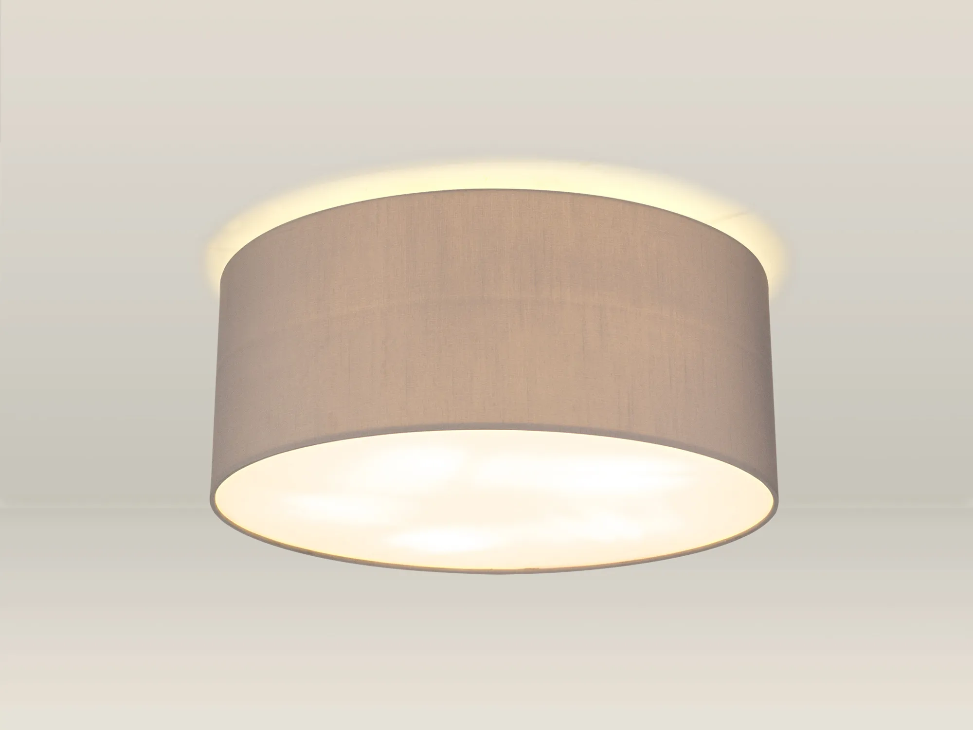 Baymont 50cm Flush 5 Light Grey, Frosted Diffuser DK0636  Deco Baymont WH GR